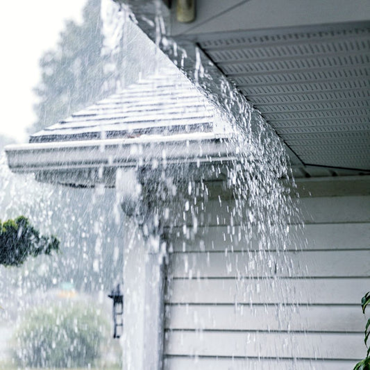 Gutter Downspout Overflow From Clogged Gutter Downspout, Techniques