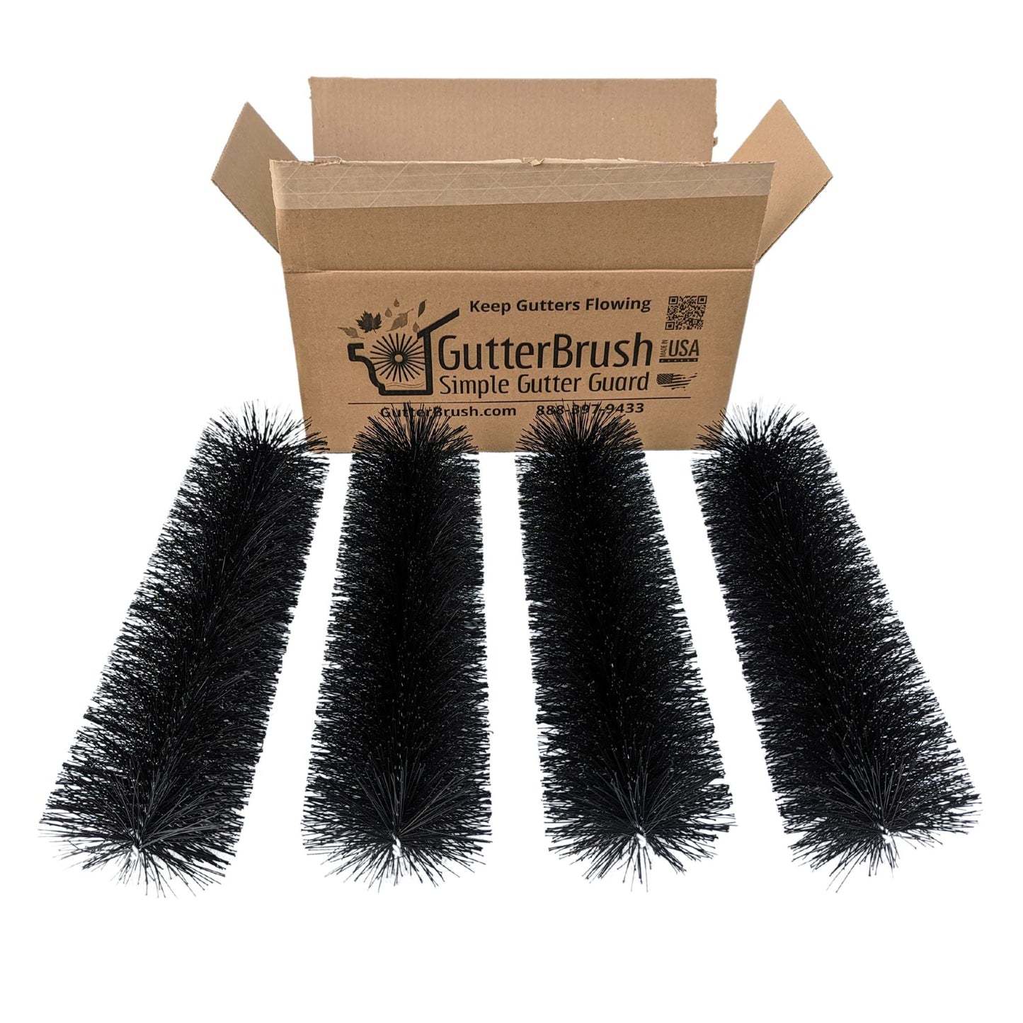 5 Inch Gutter Guards (4.25 In. Dia.) Standard - GutterBrush Gutter Guards