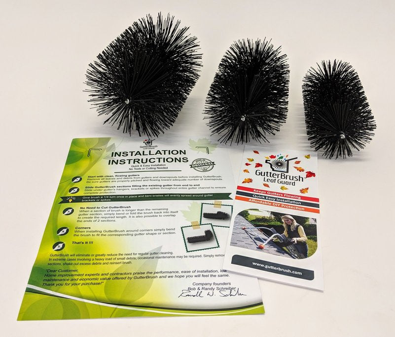 Gutter Guard Samples - GutterBrush Gutter Guards