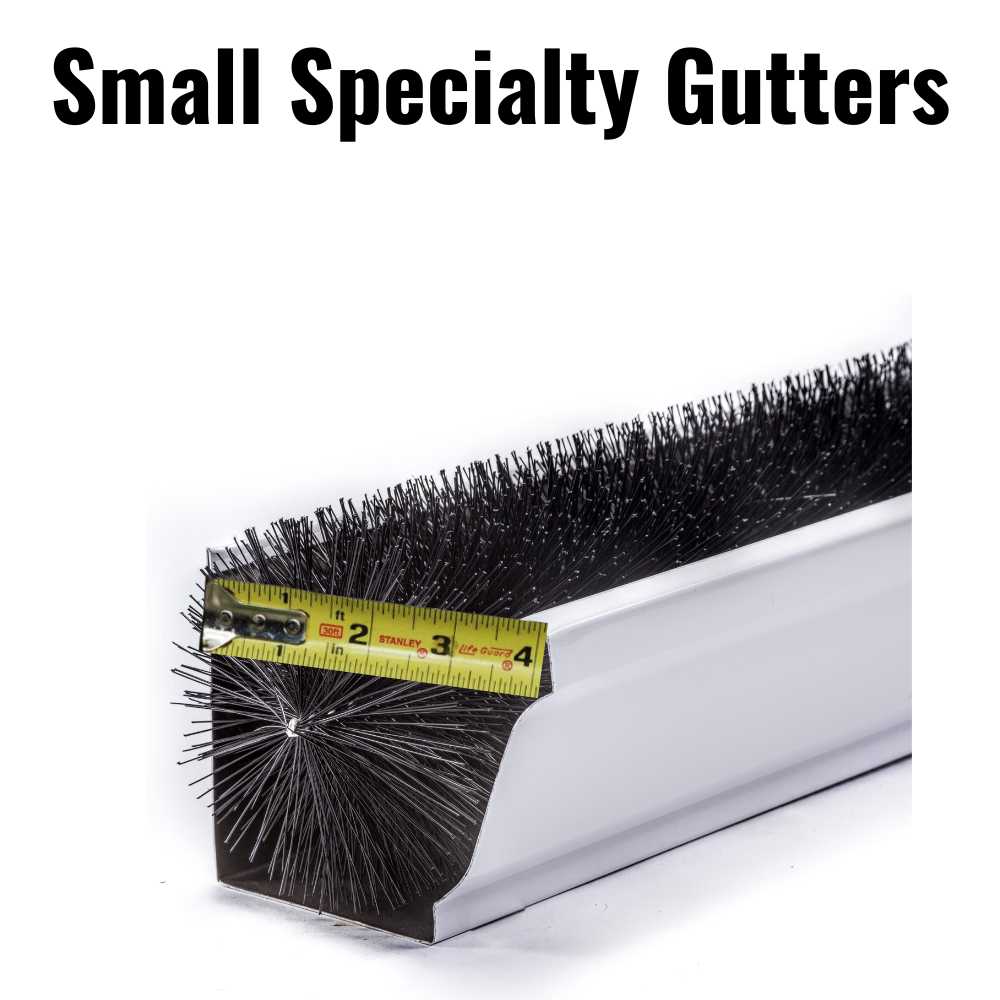4 Inch Gutter Guards (3.25 In. Dia.) Small - GutterBrush Gutter Guards