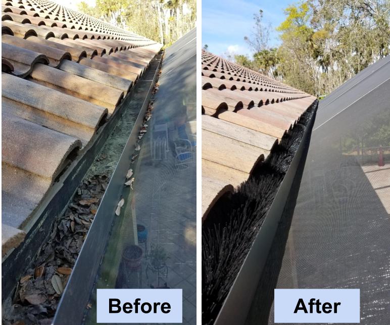 Protect Super Gutters Large Pool Screen Gutters