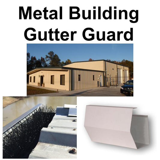 gutter guard inside metal building gutter