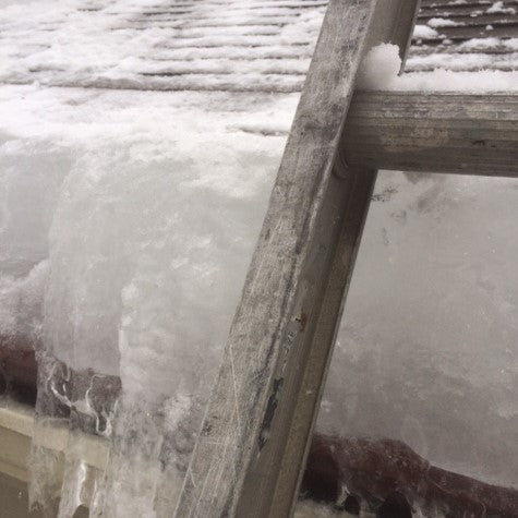 gutter ice buildup ice dam