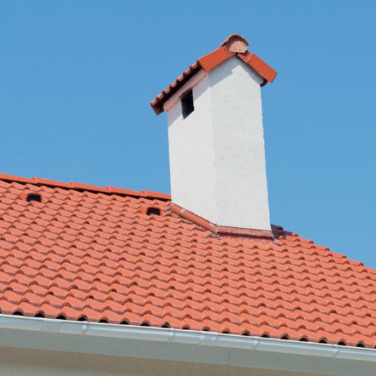tile roof with gutter guard for tile roofs