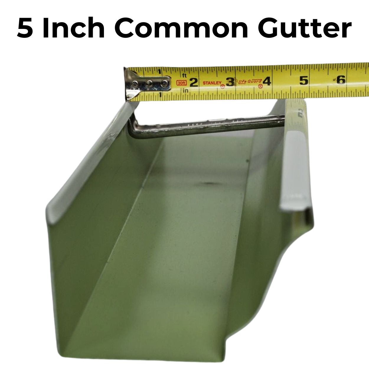 Most Common Residential Gutter 5 Inch Standard K-Style
