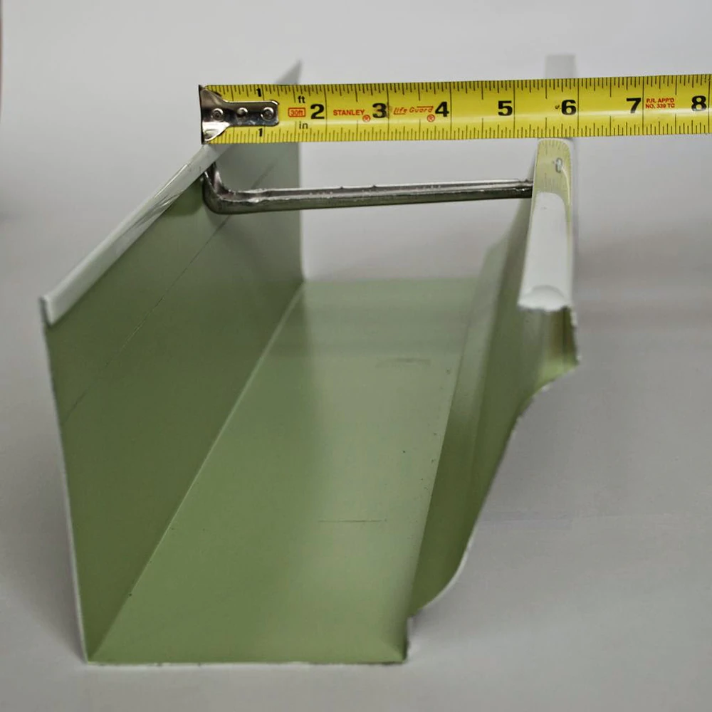 6 Inch K-Style Gutter Measurement