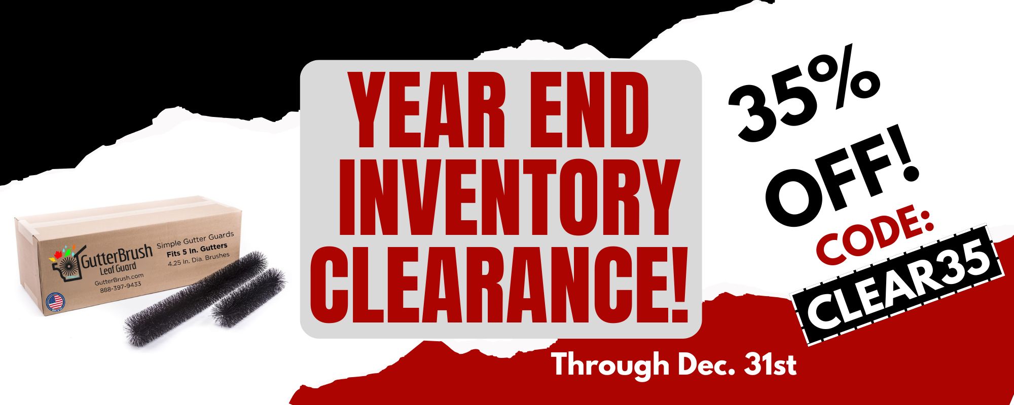 Year end Clearance sale banner 35 Percent off