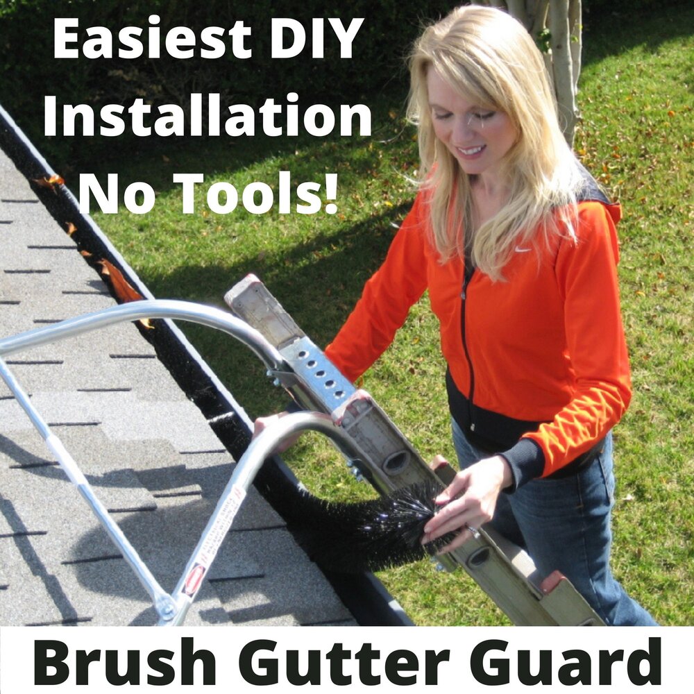 5 Inch Gutter Guard Trial Pack — Brush Leaf Guard for Standard Gutters ...