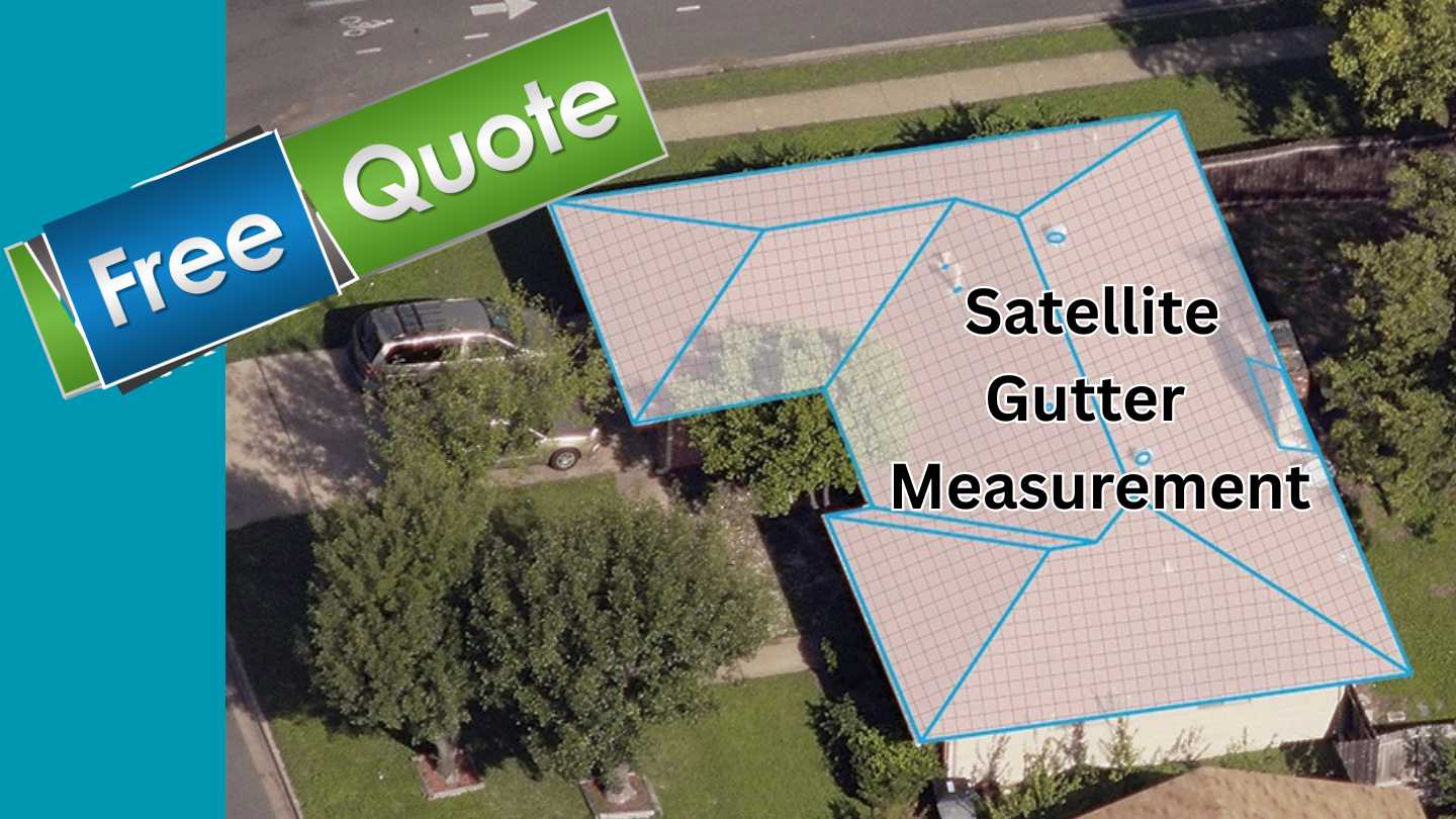Free quote satellite gutter measurement for GutterBrush Gutter Guards
