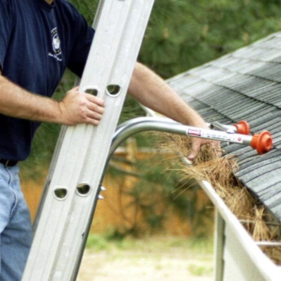 Ladder Gutter Guard - Ladder-Max Standoff Stabilizer – GutterBrush ...
