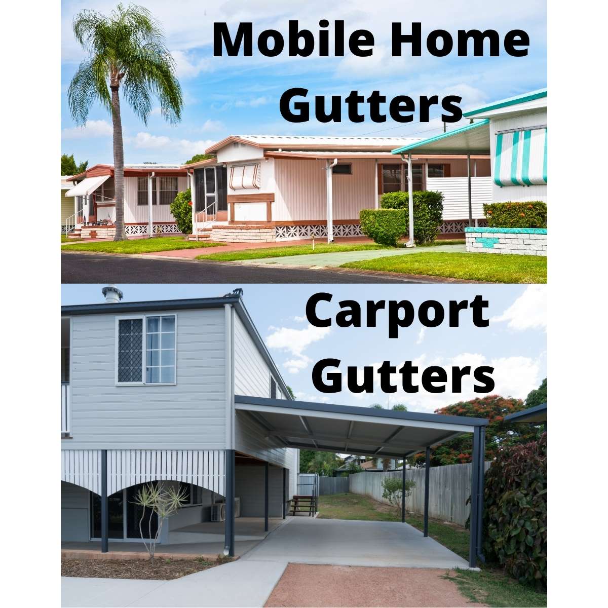 Small gutter guards for mobile homes carports awnings sunroom gutters