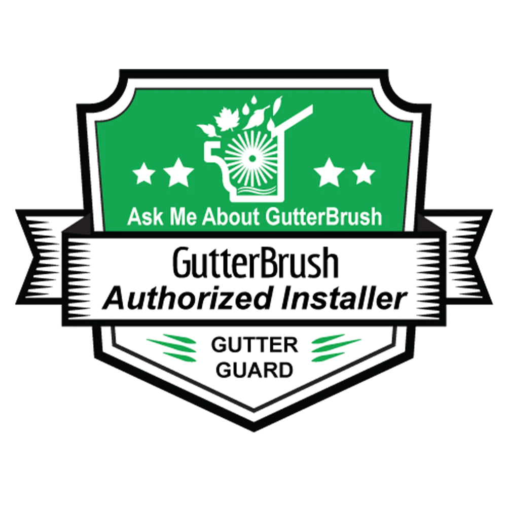 badge shows authorized brush gutter guard installer