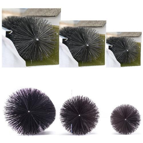 Commercial Sample Pack - 8.00, 6.50, 5.25 Inch Diameter Brushes (6 Inch Sections) - GutterBrush